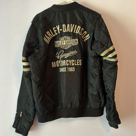 Harley Davidson Genuine Motorclothes - Medium Weight Riding Jacket - Mens Large - Picture 2 of 7
